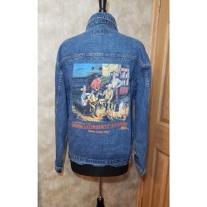 Silver Dollar City vintage Port Authority size medium blue denim jacket